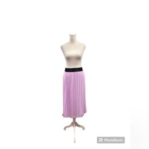 Last Chance Worthington Woman Arctic Purple Pleated Midi Skirt Plus Size 2X NWT